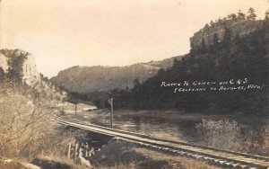 RPPC Platte River Canyon, C & S Railway, Cheyenne/Douglas, WY Vintage Postcard