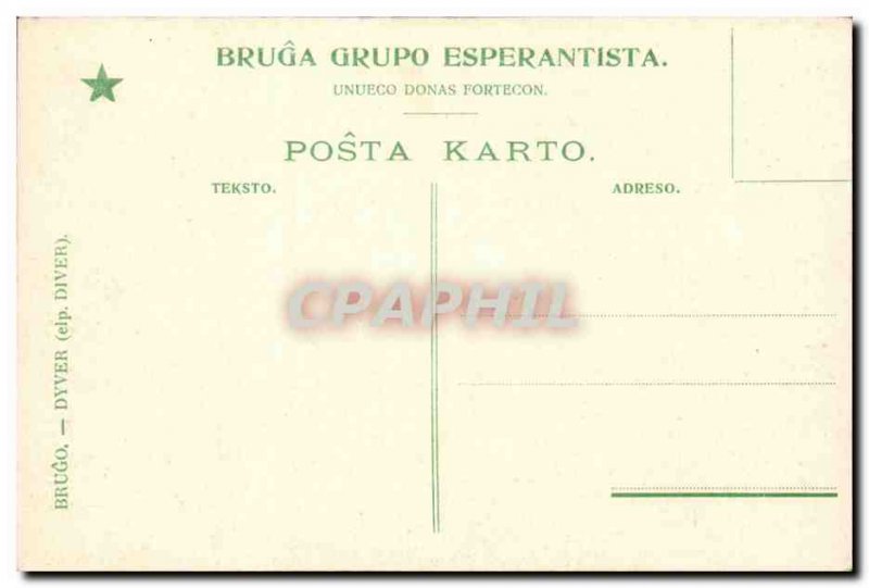 Belgium Bruges Old Postcard Dyver