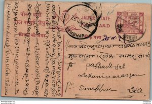 Jaipur Postal Stationery Sambhar cds