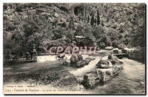 Fontaine de Vaucluse Old Postcard Taking the canl Carpentras