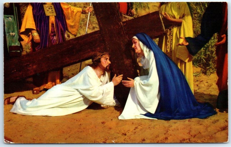 Mary meets her Son on the way to Golgotha, Black Hills Passion Play - S. D.