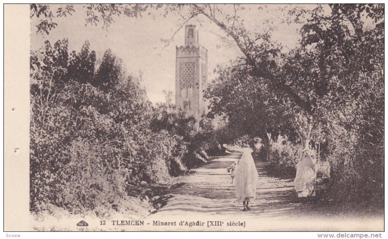 TLEMCEN, Algeria, 1900-1910´s; Minaret D'Agadir