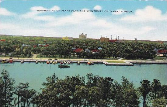 Florida Tampa Skyline Of Plant Park And University Of Tampa