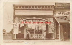 NE, Nebraska City? Nebraska, RPPC, Rainey's African Hunt Movie Posters, Theatre