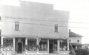 Limestone ME Griffin-Rushmore Block Storefront, real photo postcard