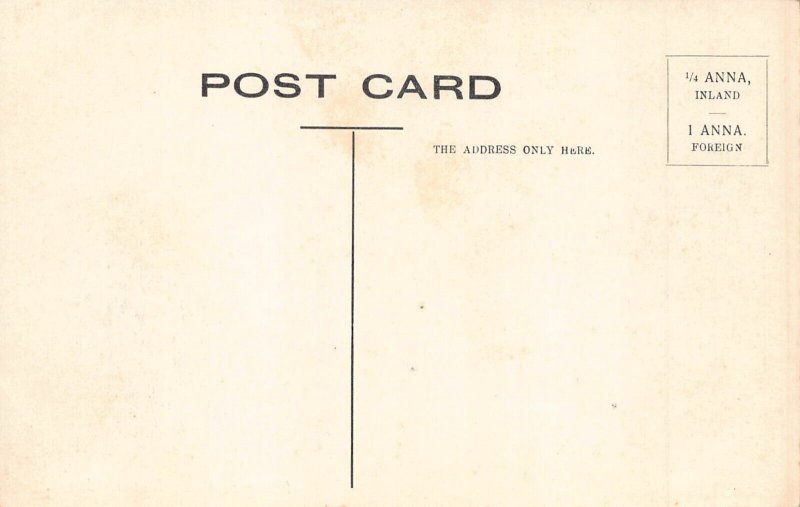 A008 India Jaipur Audience Hall Amber vintage postcard