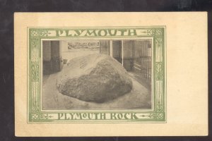 PLYMOUTH MASSACHUSETTS PLYMOUTH ROCK THE MAYFLOWER ADVERTISING POSTCARD