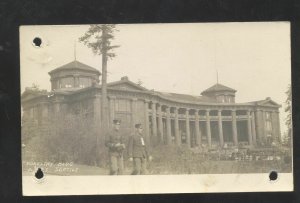 RPPC ALASKA YUKON PACIFIC EXPOSITION FORESTRY BUILDING REAL PHOTO POSTCARD