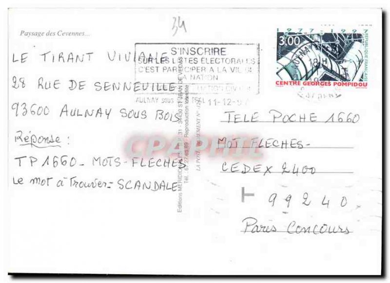 Postcard Modern Landscape Cevennes