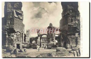 Old Postcard Roma Veduta Generale delle Terme di Caracalla