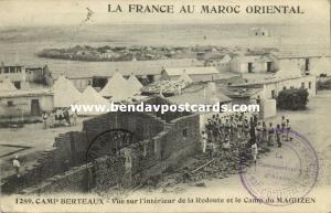 French Troops in Eastern Morocco, Camp Berteaux, Inside View, Maghzen Camp 1914