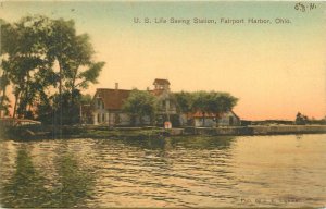 Ohio Fairport Harbor US Life Saving Station Metropolitan Postcard 22-6910