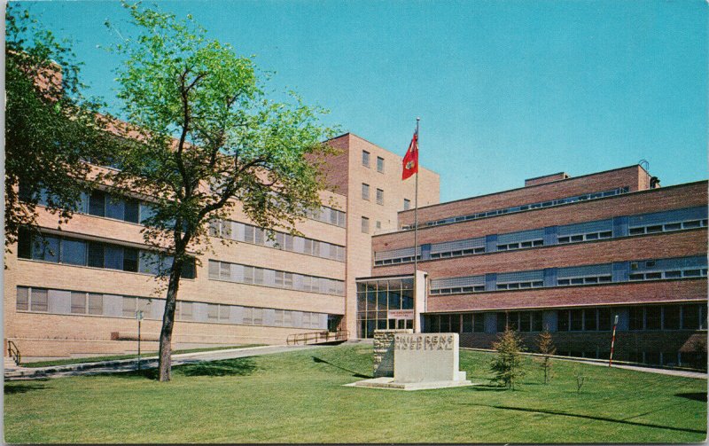Children's Hospital Winnipeg MB Manitoba Unused Vintage Postcard F30