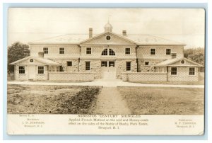 1912 Abestos Century Shingles Newport Rhode Island RI RPPC Photo Postcard 