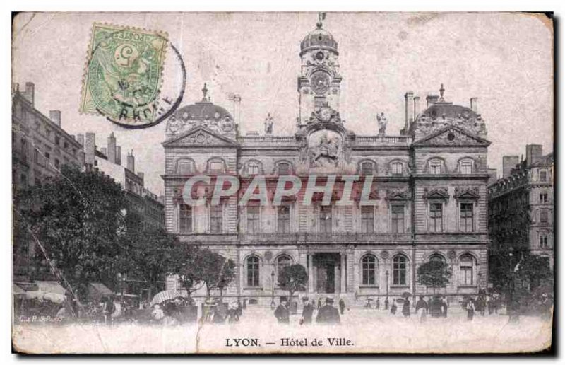 Postcard Old Lyon City Hall