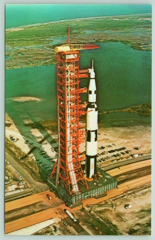 Kennedy Space Center Florida~NASA~Apollo Saturn-V~Aerial View~1970s 