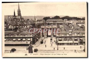 Old Postcard Nancy Place Stanislas view of City Hotel