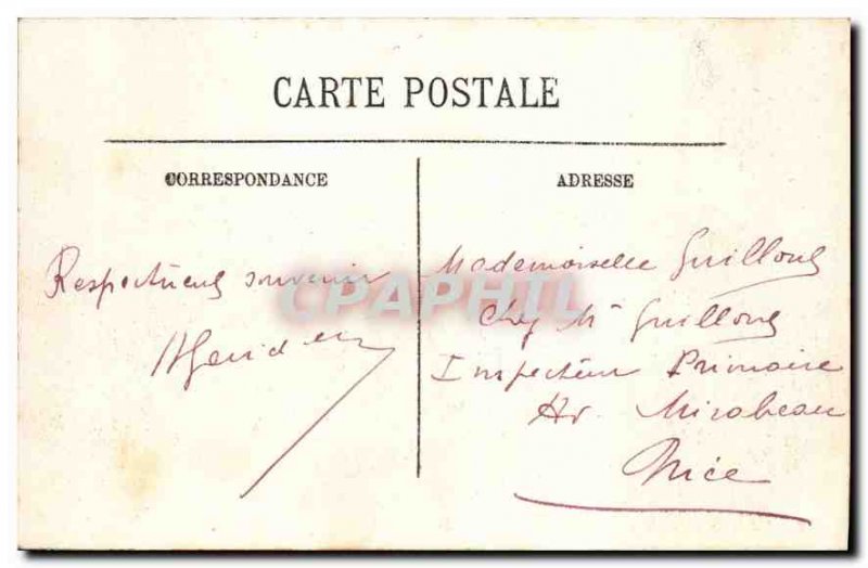 Old Postcard La Bourboule Mont taking view Sans Souci