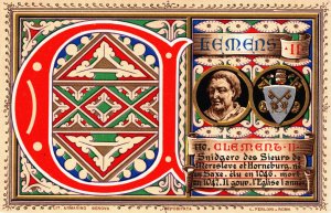 Religion The Vatican City Pope Clement II Art Vintage Postcard C376