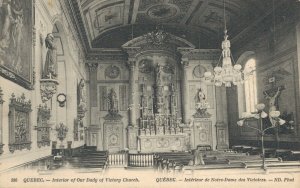 Canada Quebec Interior of Our Lady of Victory Church Vintage Postcard 07.25 