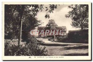 Old Postcard St Malo Casino and Gardens
