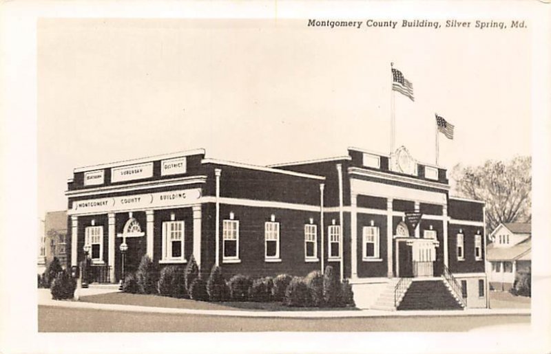 Montgomery County Building real photo - Silver Spring, Maryland MD