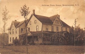 Andrews Farm House Mountaindale, New York NY Postcard
