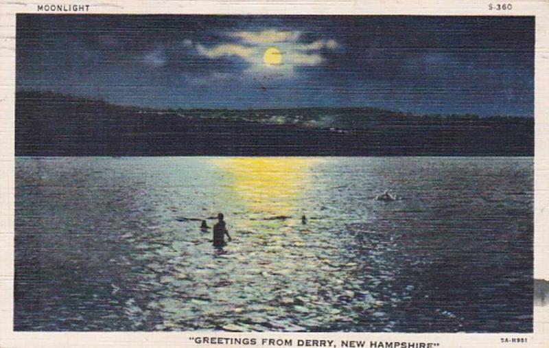 New Hampshire Greetings From Derry 1942 Curteich