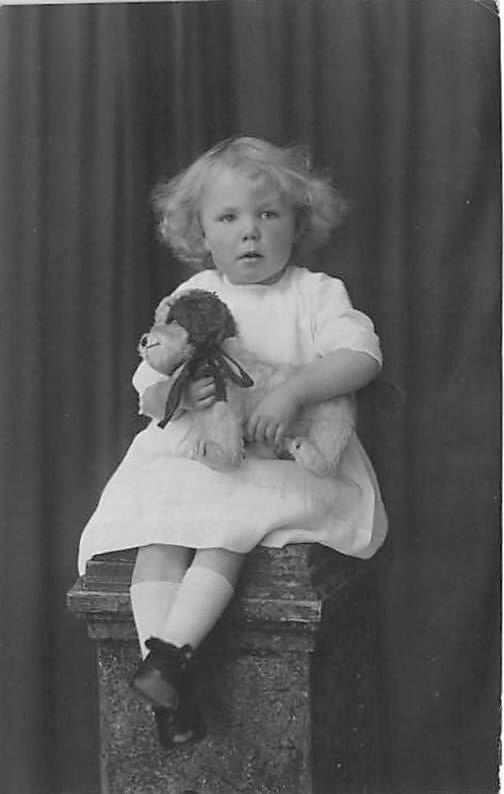 Little child with stuffed dog Child, People Photo Unused 