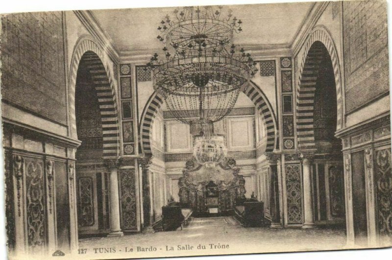 CPA AK TUNISIE Le BARDO, la Salle du Trone (176448)