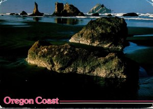 Oregon Coast Showing Tidal Rocks 1997