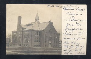 RPPC ELMIRA NEW YORK NY HIGH SCHOOL BUILDING 1905 REAL PHOTO POSTCARD