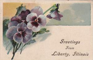 Greetings From Liberty Illinois 1908