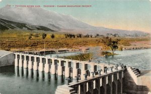 CA, California  TRUCKEE RIVER DAM  Carson Irrigation Project  c1910's Postcard