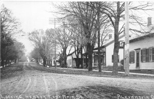 Alexandria Ohio 1960s Modern RPPC Real Photo Postcard Looking West