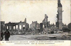 CPA Militaire Clermont-en-Argonne - Aprés le Bombardement (91857)