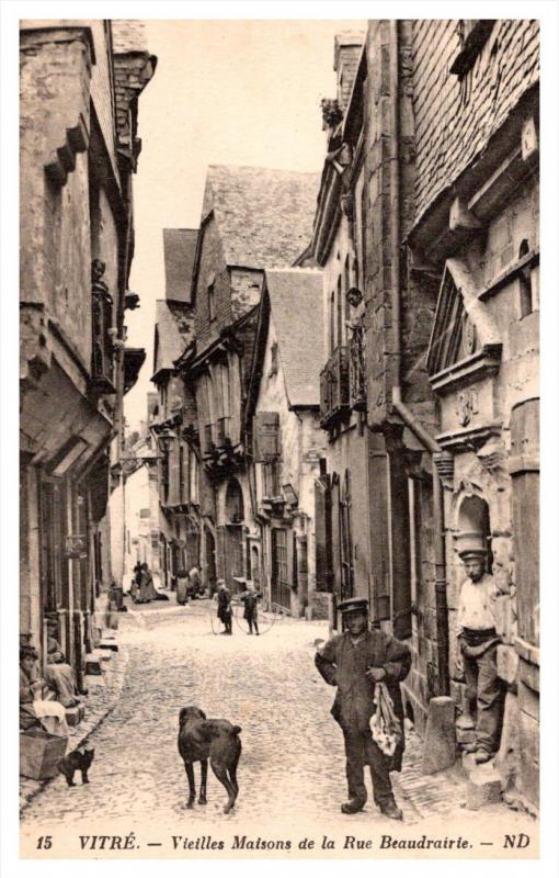 France Vitre   Vielles Maisons de la Rue Beaudrairte