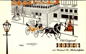 Philadelphia, PA Pennsylvania  OLD ORIGINAL BOOKBINDER'S RESTAURANT Art Postcard