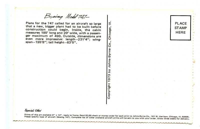 Boeing 747, United Airlines.   Artist: Ron Andersen