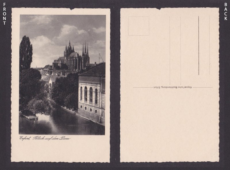 Vintage postcard Erfurt Cathedral Severikirche Thuringia Germany