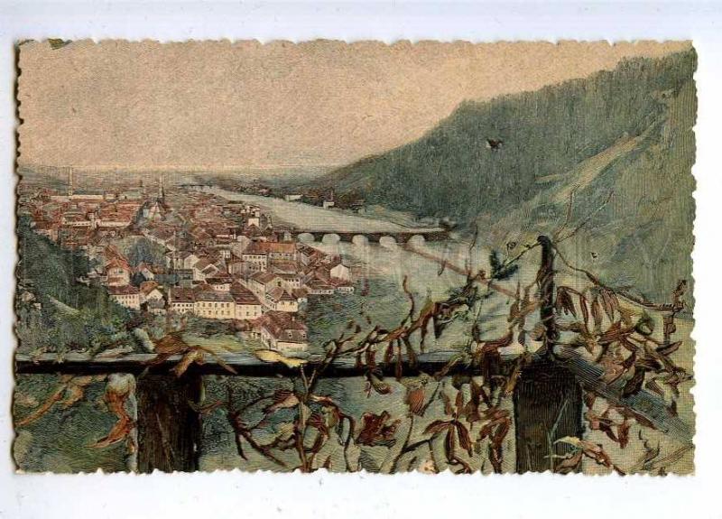 190126 Germany TOWN Vintage COLOR ENGRAVING Amag postcard