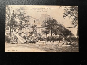 Mint France RPPC Zeppelin Postcard Le Pax Rose Too Soon Exploded Over Paris