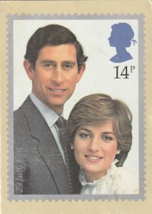 ROYAL WEDDING, PRINCE CHARLES & LADY DIANA SPENCER (1981) - Vintage POSTCARD