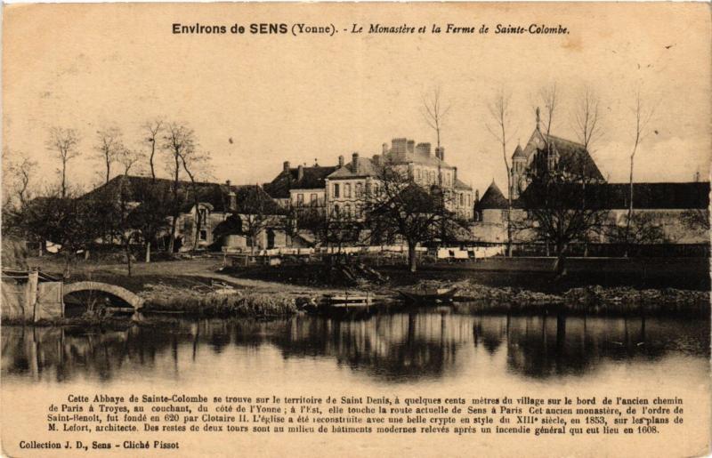 CPA Env. de SENS - Le Monastere et la Ferme de Ste-.. (358245)