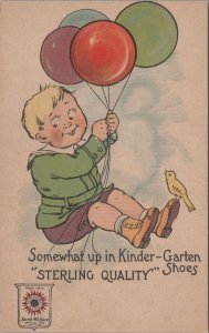 Advertising Postcard Smith Wallace Shoe Co Sterling Quality Kindergarten Shoes