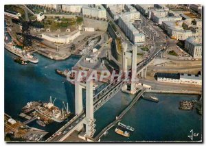 Postcard Modern Colors Brest in Brittany Le Levant Bridge