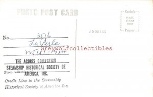 Steamship, La Perla, Reproduction, RPPC