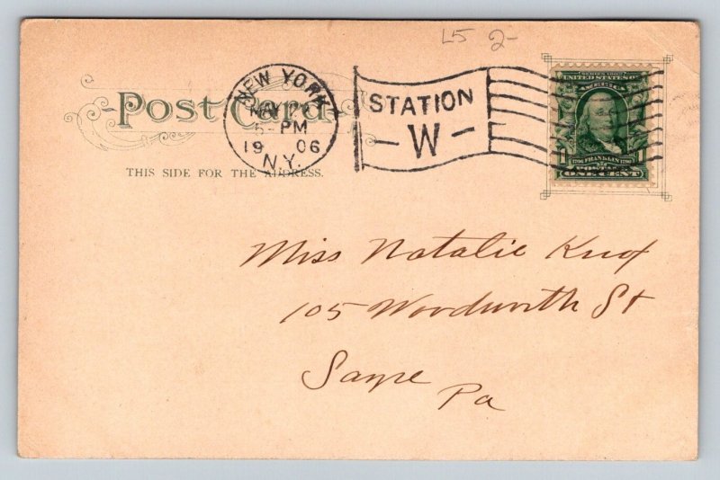 1906  Central Park   New York City   Postcard