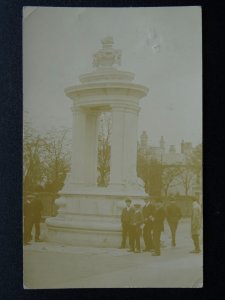 Suffolk NEWMARKET Sir Daniel Cooper Bart Memorial c1911 RP Postcard