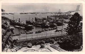 Vue sur le Port Oran Algeria 1943 Missing Stamp 